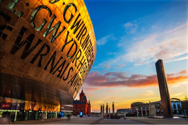 Millennium centre in Cardiff, Wales