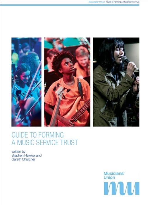 Cover: Guide to forming amusic trust , written by Stephen Hawker and Gareth Churcher